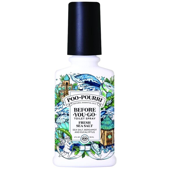 Poo-Pourri Before-You-Go Toilet Spray, Fresh Sea Salt, 4 Fl Oz - Sea Salt -New - Picture 1 of 2